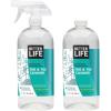 image:imageBETTER LIFE Bathroom Cleaner  Tea Tree Bathtub amp Shower Cleaner Spray for Glass and Tile  Foaming Mold and Mildew Remover for Tub Works on Hard Water Stains  32oz Pack of 132 Fl Oz Pack of 2
