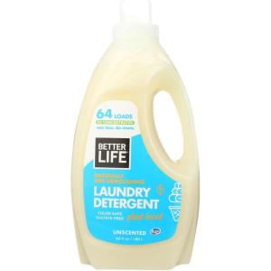 image:imageBETTER LIFE Laundry Detergent  Concentrated Liquid Laundry Soap for Automatic Washing Machine  Gentle Unscented Laundry Supplies for Sensitive Skin  64ozUnscented