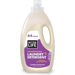 image:imageBETTER LIFE Laundry Detergent  Concentrated Liquid Laundry Soap for Automatic Washing Machine  Gentle Unscented Laundry Supplies for Sensitive Skin  64ozLavender Grapefruit